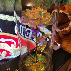 Light up Glass Rose